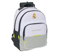 Safta Real Madrid EQUIPACIÓN 25/26 - Children's School Backpack, Ideal for Children of Different Ages, Comfortable and Versatile, Quality and Resistance, 32 x 15 x 42 cm, white, M, Casual