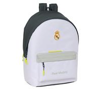 Safta REAL MADRID EQUIPACIÓN 25/26 - Laptop Backpack 15.6 Inches and USB, Ideal for Young People of Different Ages, Recycled Fabric, Comfortable and Versatile, Quality and Resistance, 31 x 18 x 44 cm