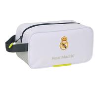 Safta Real Madrid EQUIPACIÓN 25/26 - Medium Shoe Rack, Multipurpose, Pencil Case, Sport, Extracurricular Shoes, Football, Comfortable and Versatile, 29 x 14 x 15 cm, white, M, Casual