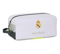Safta Real Madrid EQUIPACIÓN 25/26 - Medium Shoe Rack, Multipurpose, Pencil Case, Sport, Extracurricular Shoes, Football, Comfortable and Versatile, 34 x 18 x 15 cm, white, M, Casual