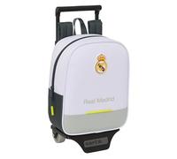 Safta Real Madrid EQUIPACIÓN 25/26 - Nursery Backpack with Trolley, Ideal for Children of Different Ages, Comfortable and Versatile, Quality and Resistance, 22 x 10 x 27 cm, white, M, Casual