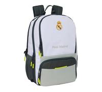 Safta Real Madrid EQUIPACIÓN 25/26 - Padel Backpack, Sports Backpack, Ideal for Different Ages, Comfortable and Versatile, Quality and Resistance, 30 x 17 x 42 cm, white, M, Casual