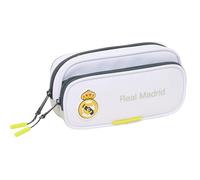 Safta Real Madrid EQUIPACIÓN 25/26 - Pencil Case with Pocket, Children's Pencil Case, Child, Ideal for Children of School Age, Comfortable and Versatile, Quality and Resistance, 21 x 6 x 10.5 cm