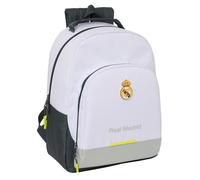 Safta School Backpack Real Madrid 25/26 – Adaptable, 20.10L, 32x15x42 cm, White