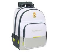 Safta Real Madrid EQUIPACIÓN 25/26 - School Backpack, Ideal for Children of Different Ages, Comfortable and Versatile, Quality and Resistance, 32 x 16 x 42 cm, white, M, Casual