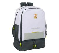 Safta Real Madrid EQUIPACIÓN 25/26 - Training Backpack, for Daily Use, Ideal for Children of Different Ages, Comfortable and Versatile, Quality and Resistance, 35 x 24 x 50 cm, white, M, Casual