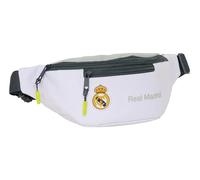 Safta Real Madrid EQUIPACIÓN 25/26 - Waist Bag with External Pocket, Ideal for Youth and Children of Different Ages, Comfortable and Versatile, Quality and Resistance, 23 x 9 x 12 cm, white, M, Casual