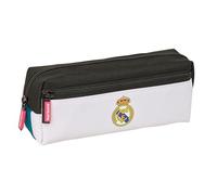 Real Madrid EQUIPACIÓN 26/27 - Small Triple Pencil Case, Ideal for School Age Children, Comfortable and Versatile, Quality and Resistance, 22 x 6 x 8.5 cm
