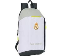 SAFTA Real Madrid Large Capacity and Padded Backrest - Official Licensed Heavy Duty Backpack, Youth and Adults, Unisex Children, Standard, Mini Vertical 25, One Size