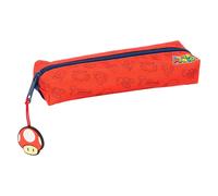 Safta Rectangular With 22 Cm Elastic Band Super Mario Trick Pencil Case