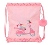 Safta MOOS Passion - Large Flat Bag Backpack, Ideal for Children of Different Ages, Recyclable Fabric, Comfortable and Versatile, Quality and Resistance, 35 x 40 cm, multicoloured, M, Casual
