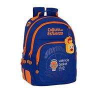 Safta School Backpack Valencia Basket, 320x150x420mm, Blue/Orange, 120x50x230 mm, Double Corner Backpack