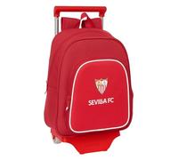 Safta SEVILLA FC - Children's Backpack with Trolley 705, Ideal for Children of Different Ages, Comfortable and Versatile, Quality and Resistance, 28 x 10 x 34 cm, red, M, Casual