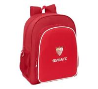 Safta SEVILLA FC - Children's School Backpack, Adaptable to Trolley, Ideal for School Children, Comfortable and Versatile, Quality and Resistance, 32 x 12 x 38 cm, red, M, Casual