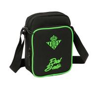 Real Betis Balompié - Shoulder Bag with External Pocket, Pencil Case, Shoulder Strap, Comfortable and Versatile, Quality and Resistance, 16 x 6 x 22 cm