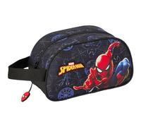 Safta SPIDERMAN ATTACK - Medium Children's School Toiletry Bag with Handle, Children's Toiletry Bag, Adaptable to Cart, Easy Cleaning, Comfortable and Versatile, Quality and Resistance, 26 x 12 x 15