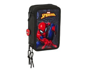 Safta SPIDERMAN ATTACK - School Pencil Case with 37 Tools Included, Children's P