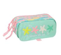 SAFTA Stars - Triple Big Pencil Case, Children's Pencil Case, Ideal for School Age Children, Comfortable and Versatile, Quality and Resistance, 21.5 x 8 x 10 cm