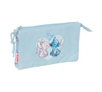 Safta Stitch 22x12x3 Cm Triple Pencil Case