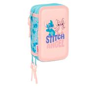 Safta Stitch Ohana 12.5x19.5x5.5 Cm Triple Pencil Case