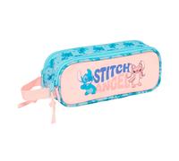 Safta Stitch Ohana 21x8x6 Cm Double Pencil Case