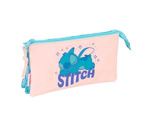 Safta Stitch Ohana 22x12x3 Cm Triple Pencil Case