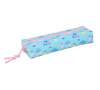 Safta - Stitch Waves Rectangular School Pencil Case with Elastic Rubber Back, 22 cm, Children's Pencil Case with 1 Compartment and Zip, Organizer for Notebook or Folder, Measures 22 x 7 x 4 cm