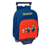 Safta Super Mario 10l 28x34x10 Cm Wheeled Backpack