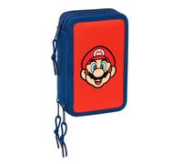 Safta Super Mario 12.5x19.5x5.5 Cm Triple Pencil Case