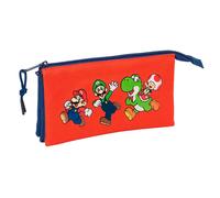 Safta Super Mario 22x12x3 Cm Triple Pencil Case
