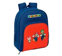 Safta Super Mario 9.5l 28x34x10 Cm Small Backpack Blue Kids