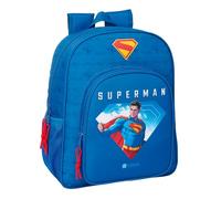 Safta Superman - Children's School Backpack, Adaptable to Trolley, Ideal for School Children, Comfortable and Versatile, Quality and Resistance, 32 x 12 x 38 cm, blue, M, Casual