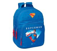 Safta Superman - Children's School Backpack, Ideal for Children of Different Ages, Comfortable and Versatile, Quality and Resistance, 32 x 15 x 42 cm