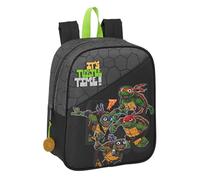 Safta Ninja Turtles - Children's Backpack, Children's Backpack, School Backpack, Adaptable to Trolley, Ideal for Nursery, Comfortable and Versatile, Quality and Resistance, 22 x 10 x 27 cm, Gray /