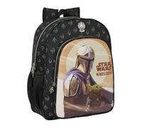 Safta THE MANDALORIAN THIS IS THE WAY - Children's School Backpack, Adaptable to Trolley, Ideal for School Children, Comfortable and Versatile, Quality and Resistance, 32 x 12 x 38 cm, Black,