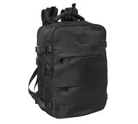 Safta - Travel Backpack in Cabin, for 15.6'' Laptop, Ideal for Young People of Different Ages, Comfortable and Versatile, Quality and Resistance, 29x19x44cm, Black/White, M, Casual