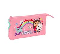 GABBY'S DOLLHOUSE Pencil Case for Kids, Ideal for School Age, Comfortable and Versatile, Quality and Resilience, 22 x 3 x 12 cm