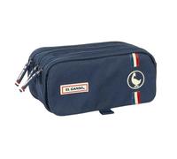 Safta - Triple School Pencil Case The Goose Eclipse, School Pencil Case with Three Compartments and Zippers, Front Pocket, Measures 21.5 x 8 x 10 cm, School Pencil Case 3 Compartments
