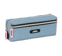 Safta - Triple Small K-Pop Demon Hunters Huntr/X School Pencil Case, School Organizer 22 cm, 3 Compartments with Zip, Measures 22 x 6 x 8.5 cm, Pencil Case 3 Compartments