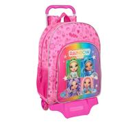 Safta Trolley Rainbow High Shine Wheeled Backpack