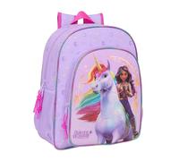 UNICORN Academy - Children's School Backpack, Adaptable to Trolley, Ideal for School Children, Comfortable and Versatile, Quality and Resistance, 32 x 12 x 38 cm, lilac, M, Casual