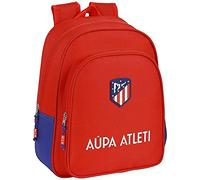 SAFTA Unisex Kid's Backpack Children's School of Atletico Madrid, 270x100x330 Mm, 270x100x330mm, Red and Navy Blue, Estándar