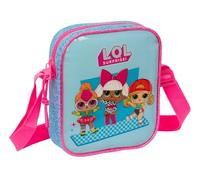 safta Unisex Kids M222 TROLLS 3 - Small Messenger Bag, Children's Shoulder Bag, Ideal for Children from 5 to 14 Years, Comfortable and Versatile, Quality and Resilience, 16 x 4 x 18 cm, Pink (pack of 1)
