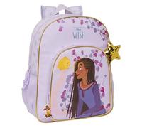 Safta WISH - Children's School Backpack, Adaptable to Trolley, Ideal for School Children, Comfortable and Versatile, Quality and Resistance, 32 x 12 x 38 cm, Purple, lilac, Estándar, Casual