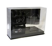 SAFTGARD SUPPLIES Deluxe Acrylic Double UFC MMA Glove Display Case w/Mirror Back