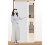 SAFWELAU Closet Sliding Door Internal Folding Accordion Doors Custom-Size, White Concertina Door for Bathroom Shower Closet Kitchen Pantry with Handle, Lock, Upper/Lower Rail(54x80in (137x203cm))