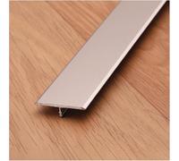 SAFWELAU Edging Strip Plinth sealing strip Self-Adhesive T-Mold for Door Threshold and Joining Flooring Gaps of Laminate Planks Tile, Flat Divider Strip(3.3cm Wide,110cm/43.3" L)