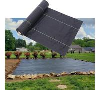 SAFWELAU Gravel Membrane Heavy Duty Weed Control Fabric Garden Cloth Weed Barrier for Raised Beds/Plants, Non Woven Weed Blockr Fabric Rolls, Easy Setup & Superior Weed Control(L 30ft/9m)