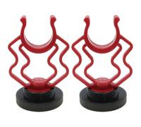 safycaby 2 PCS Shotgun Mic Mount External Video Microphone Shock Mount Camera Microphone Holder for Video Blogging Live Streaming Video Conferencing Interviews