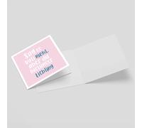 Sag Es Vati Nicht, Aber Du Bist Unser Liebling Square Greetings Card (14.8cm x 14.8cm)